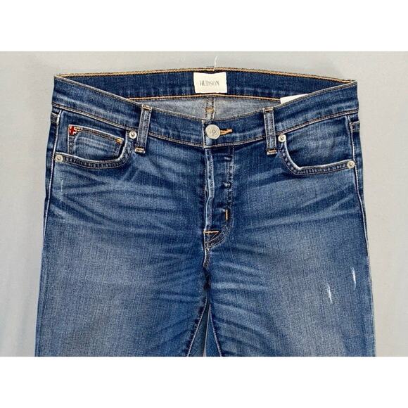 Hudson Riley Relaxed Straight Button Fly Lightweight Stretch Denim Jeans. 24 GUC - Picture 6 of 9